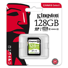 KINGSTON CANVAS SELECT 128GB SDXC UHS-I CLASSE 10