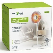STUFA ELETTRICA A PIANTANA A INFRAROSSI IN FIBRA DI CARBONIO OSCILLANTE 1100W 0000LQ-1100