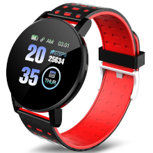 SMARTWATCH 119 PLUS NERO-ROSSO