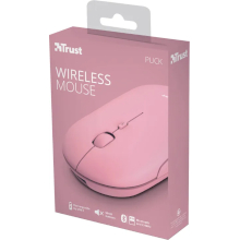 MOUSE WIRELESS 2.4G + BLUETOOTH RICARICABILE TRUST PUCK ROSA
