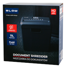 DISTRUGGI DOCUMENTI 200W CESTINO 11L TAGLIO A STRISCE FINO A 6 FOGLI