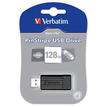 PENDRIVE RETRAIBILE 2.0 VERBATIM STORE N GO 128 GB PINSTRIPE