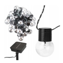 FILO DI 30 LAMPADINE G40 A ENERGIA SOLARE 6.5M