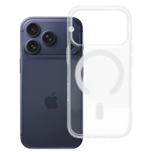 CUSTODIA CON SUPPORTO MAGSAFE PER IPHONE 18 PRO MAX TRASPARENTE