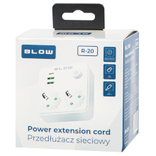 ADATTATORE CON 2 PRESE SCHUKO + 2 USB + 2 TYPE-C CON INTERRUTTORE BIANCO