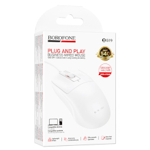 MOUSE USB BOROFONE BG19 1200DPI BIANCO