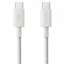 CAVO XIAOMI TYPE-C TYPE-C 1M 3A 60W FAST CHARGE IN NYLON BIANCO BLISTER