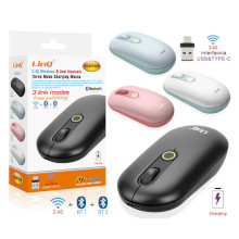 MOUSE DUAL WIRELESS 2.4 GHZ/BLUETOOTH