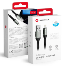 CAVO FORCELL C257 USB LIGHTNING 2.4A 12W 0.5M NERO