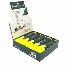 CONFEZIONE 10 EVIDENZIATORI FABER CASTELL COLORE GIALLO