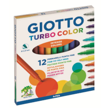 CONFEZIONE 12 PENNARELLI GIOTTO TURBO COLORI VARI