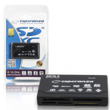 CARD READER ESPERANZA UNIVERSALE ALL IN ONE USB NERO