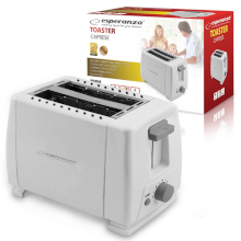 TOSTAPANE TOASTER ELETTRICO ESPERANZA 600W BIANCO