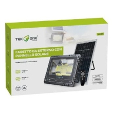 FARETTO DA ESTERNO CON PANNELLO SOLARE E TELECOMANDO 40W FR4297