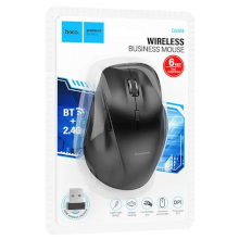 MOUSE WIRELESS 2.4GHZ + BLUETOOTH HOCO GM24 1600DPI NERO