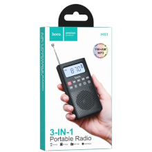 RADIO PORTATILE BLUETOOTH HOCO HI51 SLOT MICROSD JACK CUFFIE NERA