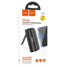 POWER BANK HOCO J106 5000MAH CONNETTORE LIGHTNING NERO