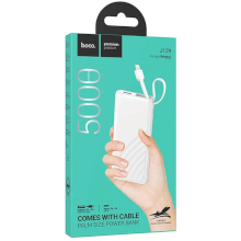 POWER BANK HOCO J129 5000MAH CON CAVO LIGHTNING BIANCO