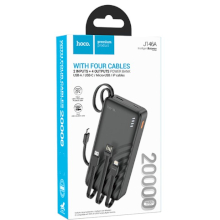 POWER BANK HOCO 20000MAH PD 20W J146 CON 4 CAVI NERO