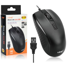 MOUSE CON CAVO USB NERO