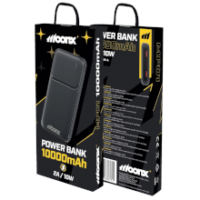 POWER BANK WIRELESS MOONX MP01 1XUSB-C + 2XUSB 10000MAH 10W NERO