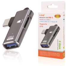 ADATTATORE OTG TYPE-C CON PORTA USB 3.0 + SLOT MICROSD