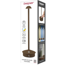 LAMPADA DA TAVOLO RICARICABILE SLIM CORTEN