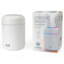 DIFFUSORE DI AROMI E UMIDIFICATORE 300ML 2W BIANCO