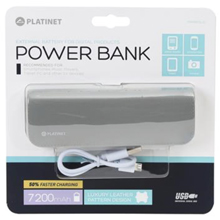 PLATINET POWER BANK 7200MAH GRIGIO + CAVO MICRO USB
