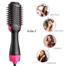 SPAZZOLA AD ARIA CALDA 4 IN 1 S12 NERO-ROSA