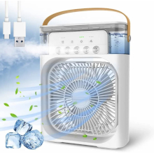 MINI CONDIZIONATORE/VENTILATORE CON NEBULIZZATORE S4 10W 400ML BIANCO