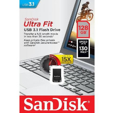 PENDRIVE SANDISK 128 GB ULTRA FIT BLACK