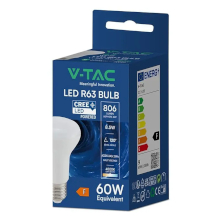 LAMPADINA LED CHIP CREE E27 8.5W R63 6500K