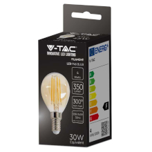 LAMPADINA LED E14 4W P45 FILAMENTO AMBRATO 2200K