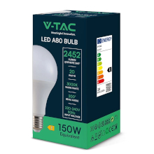 LAMPADINA LED E27 20W 120LM/W A80 3000K
