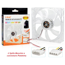 VENTOLA DI RAFFREDDAMENTO PER PC CON LUCI LED