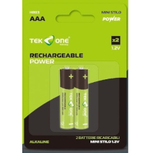 2 BATTERIE RICARICABILI AAA 1000 MAH