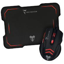 MOUSE USB + MOUSEPAD GAMING TM-M016 RED
