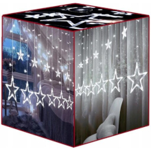 TENDA LUMINOSA STELLE LUCE FREDDA 120 LED 4.7M