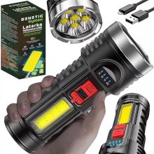 TORCIA TATTICA USB CON 6 LED COB