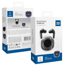 AURICOLARI BLUETOOTH 5.3 BLUE STAR TX1 CON LED E TOUCH CONTROL NERI