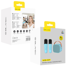 CASSA WIRELESS BLAVEC PER KARAOKE CON 2 MICROFONI BLU