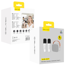 CASSA WIRELESS BLAVEC PER KARAOKE CON 2 MICROFONI BIANCA